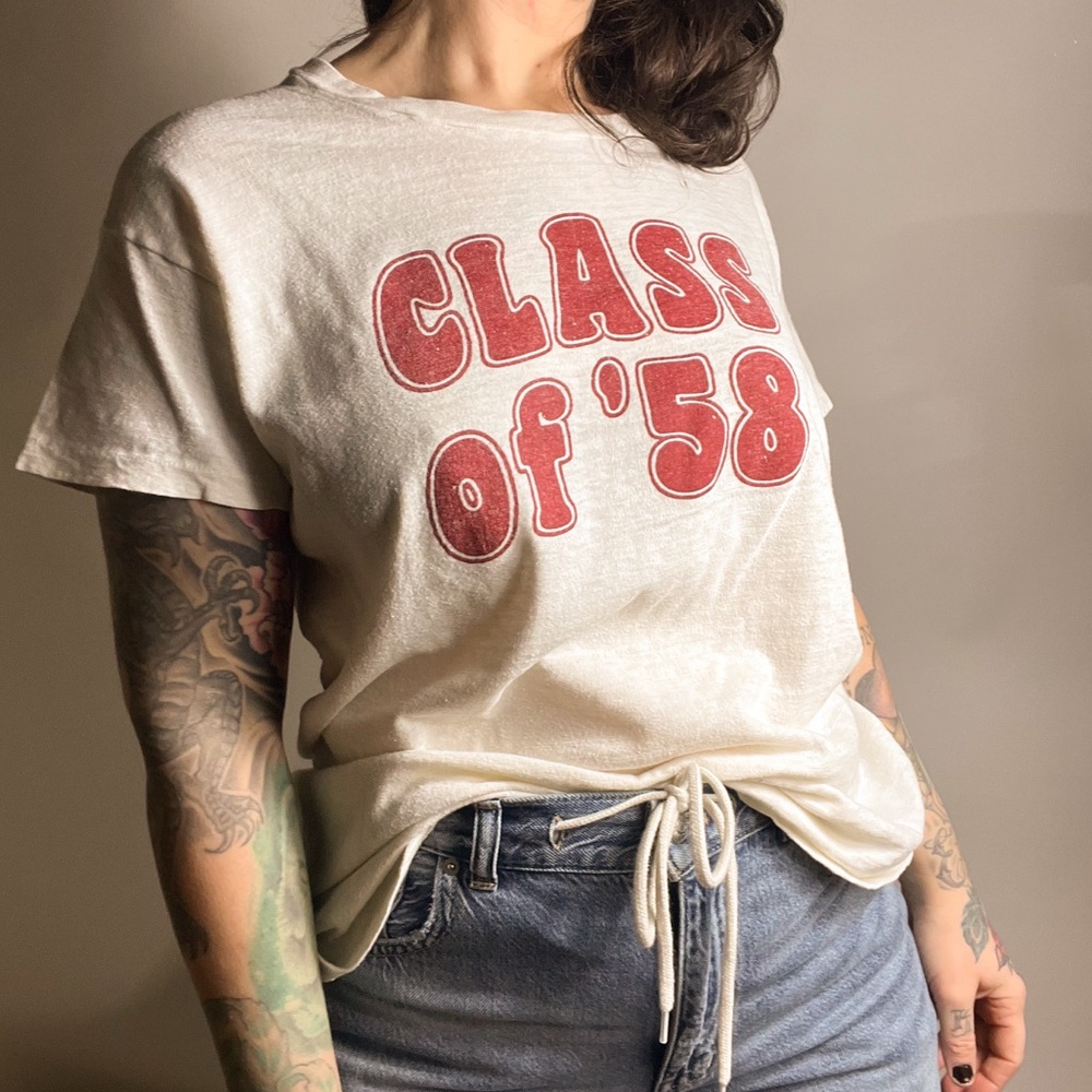 VINTAGE 70s/80s Class of ‘58 Single Stitch TShirt Large